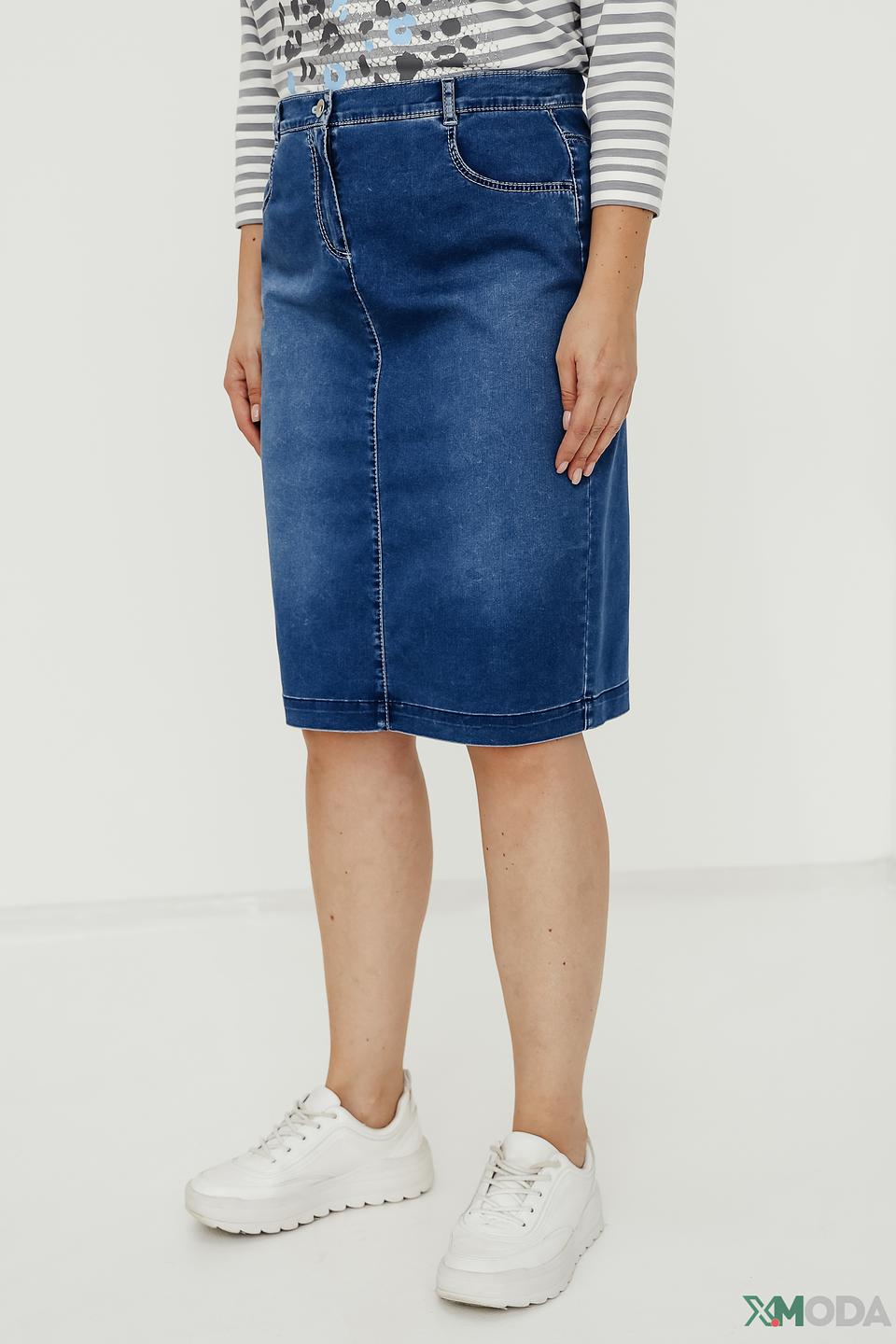 Юбка Frank Walder джинсовая синяя