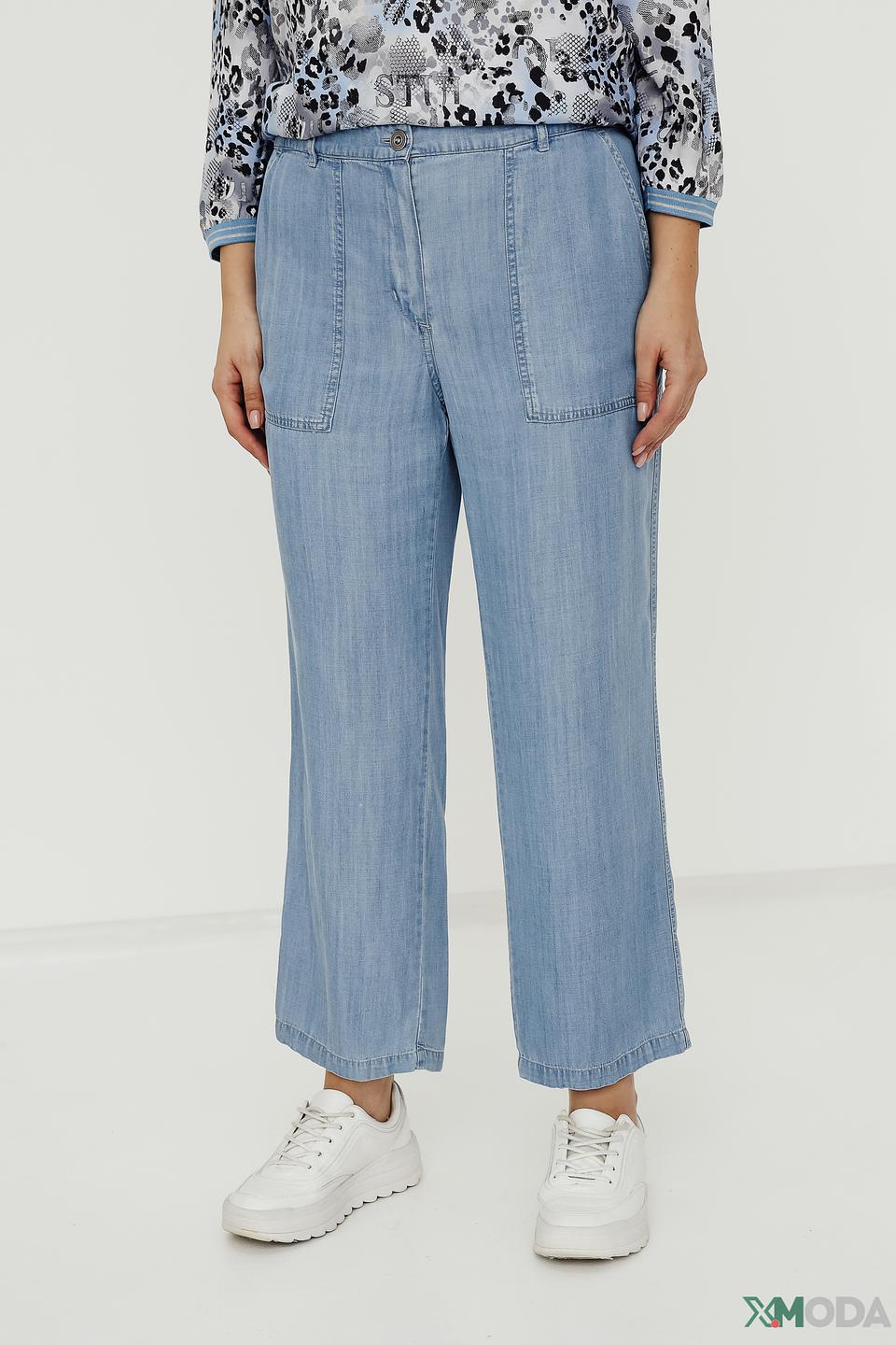 Джинсы Lebek кюлоты голубые