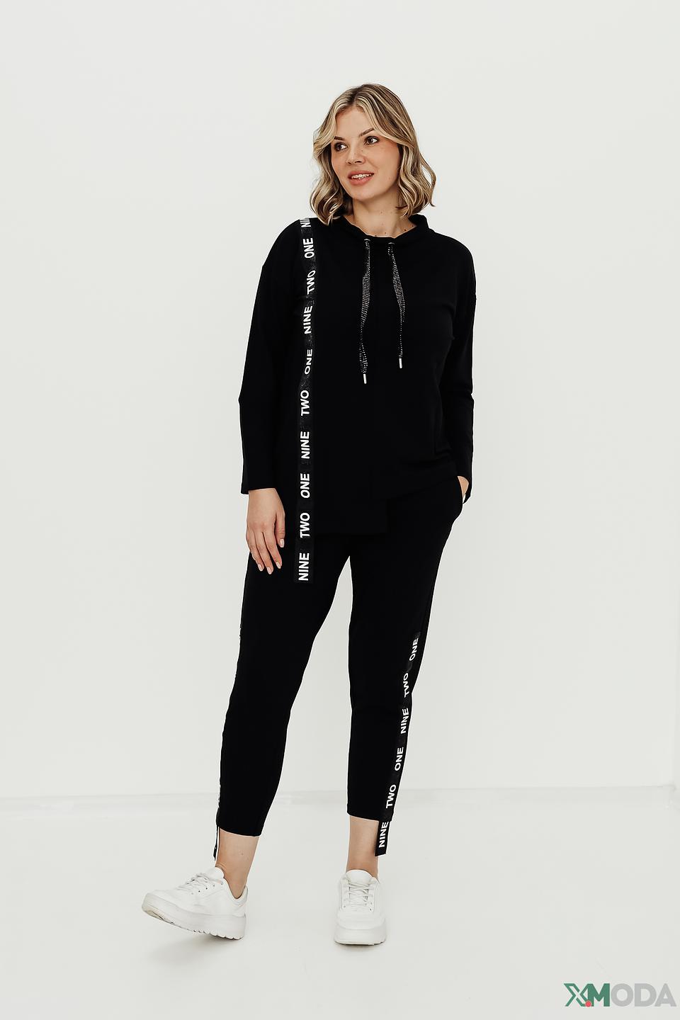 Пуловер Doris Streich с полосками чёрный