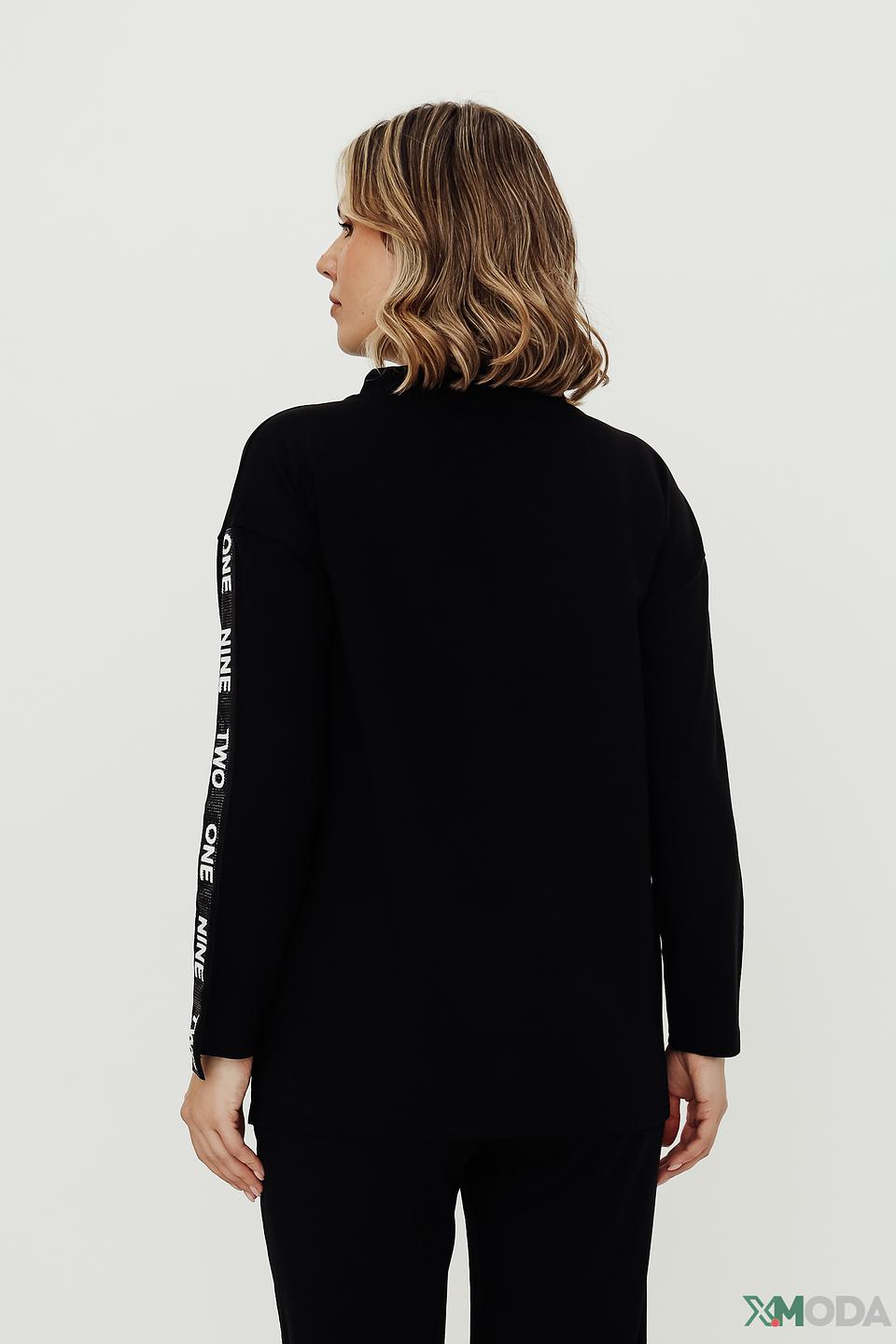 Пуловер Doris Streich с полосками чёрный