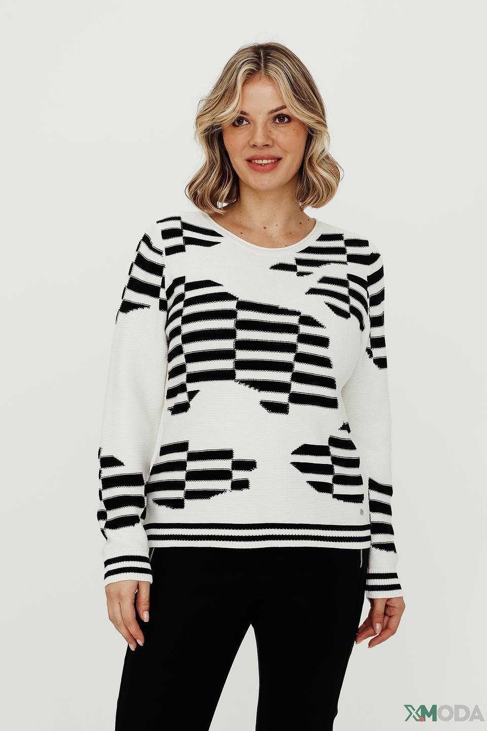 Пуловер Rabe collection в полоску