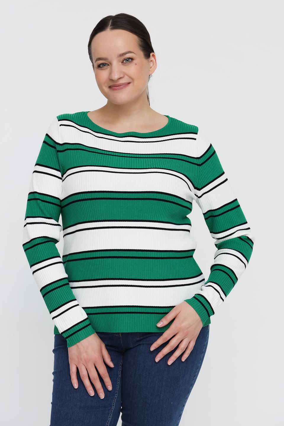 Пуловер Gerry Weber в полоску зелёный