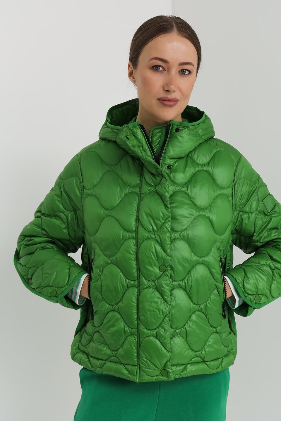 Куртка Luisa Cerano зелёная стеганая