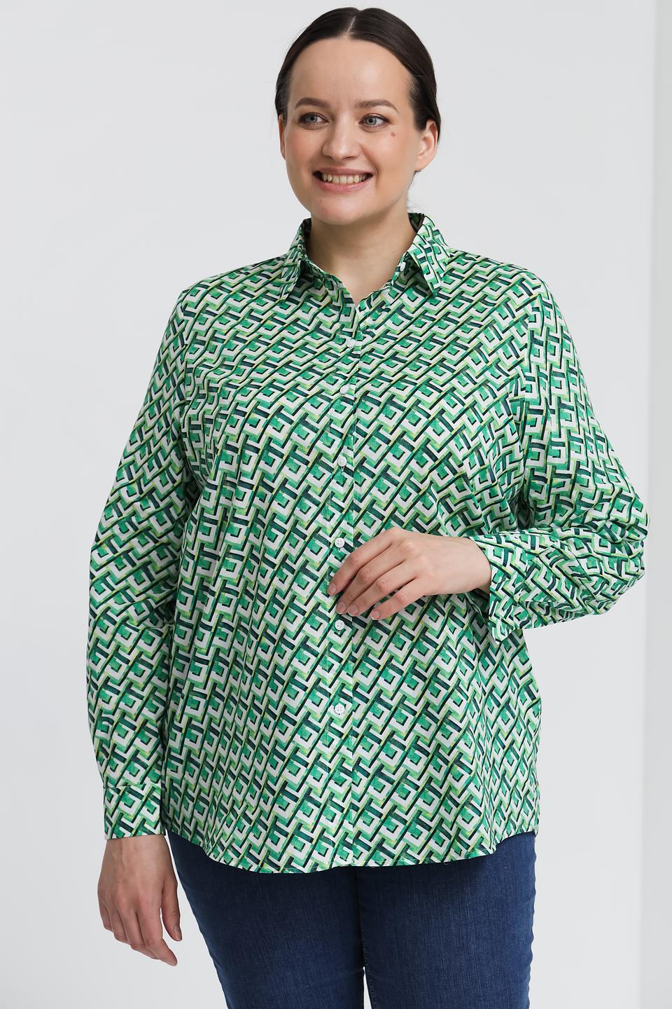 Рубашка Gerry Weber зеленый принт