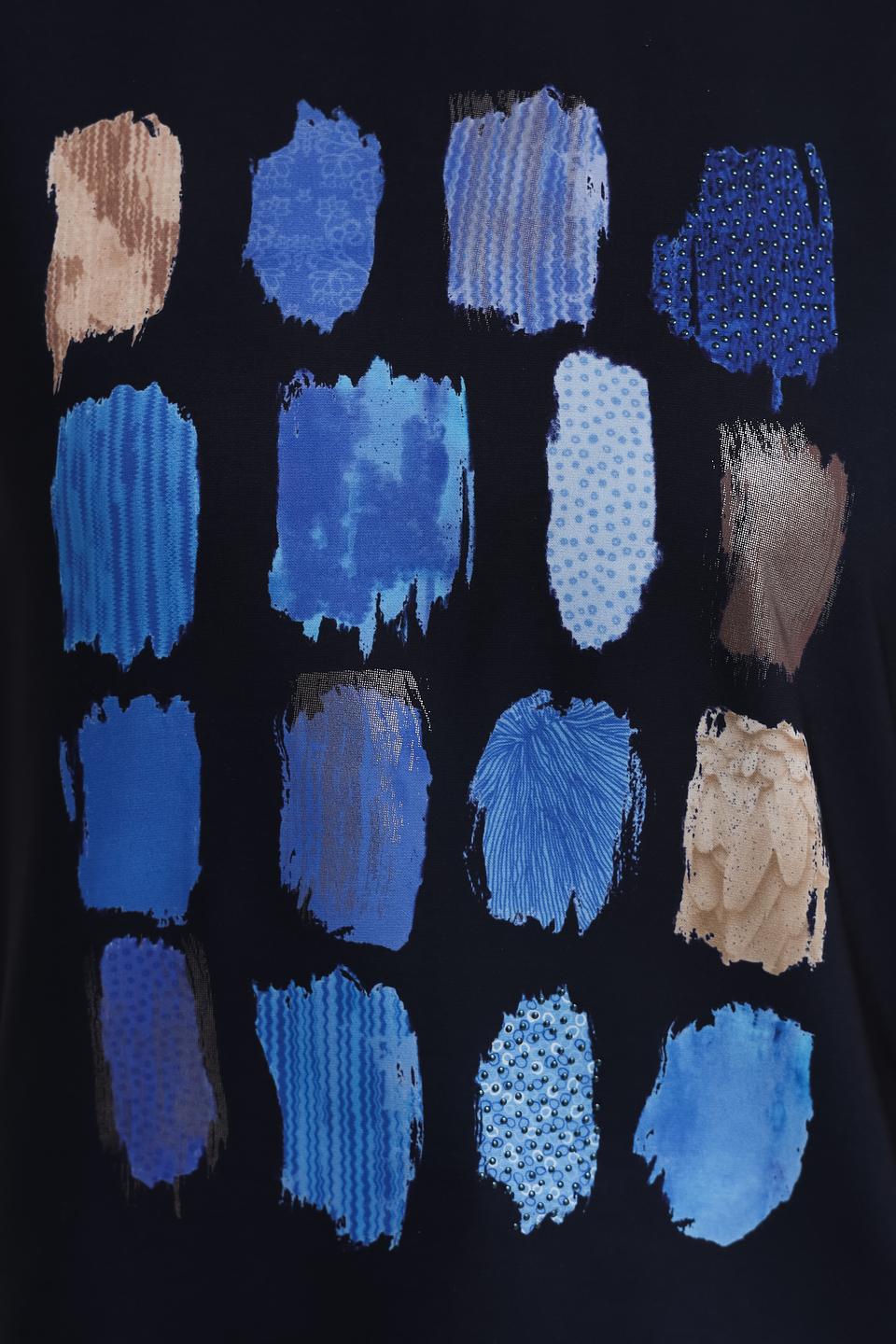 Футболка Bianca с принтом чёрная