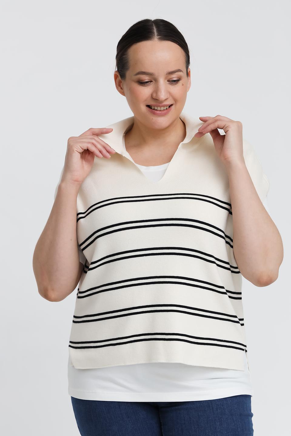 Пуловер Taifun в полоску