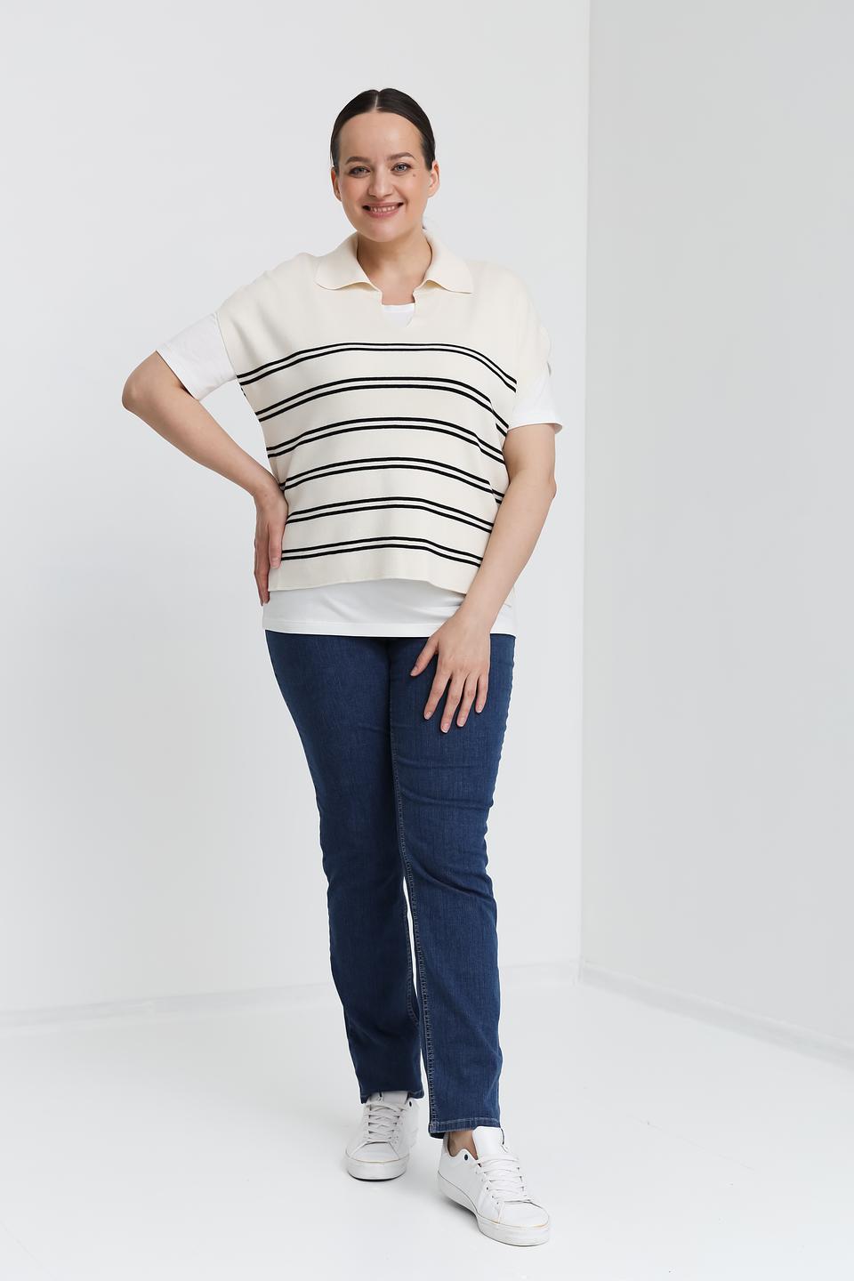 Пуловер Taifun в полоску