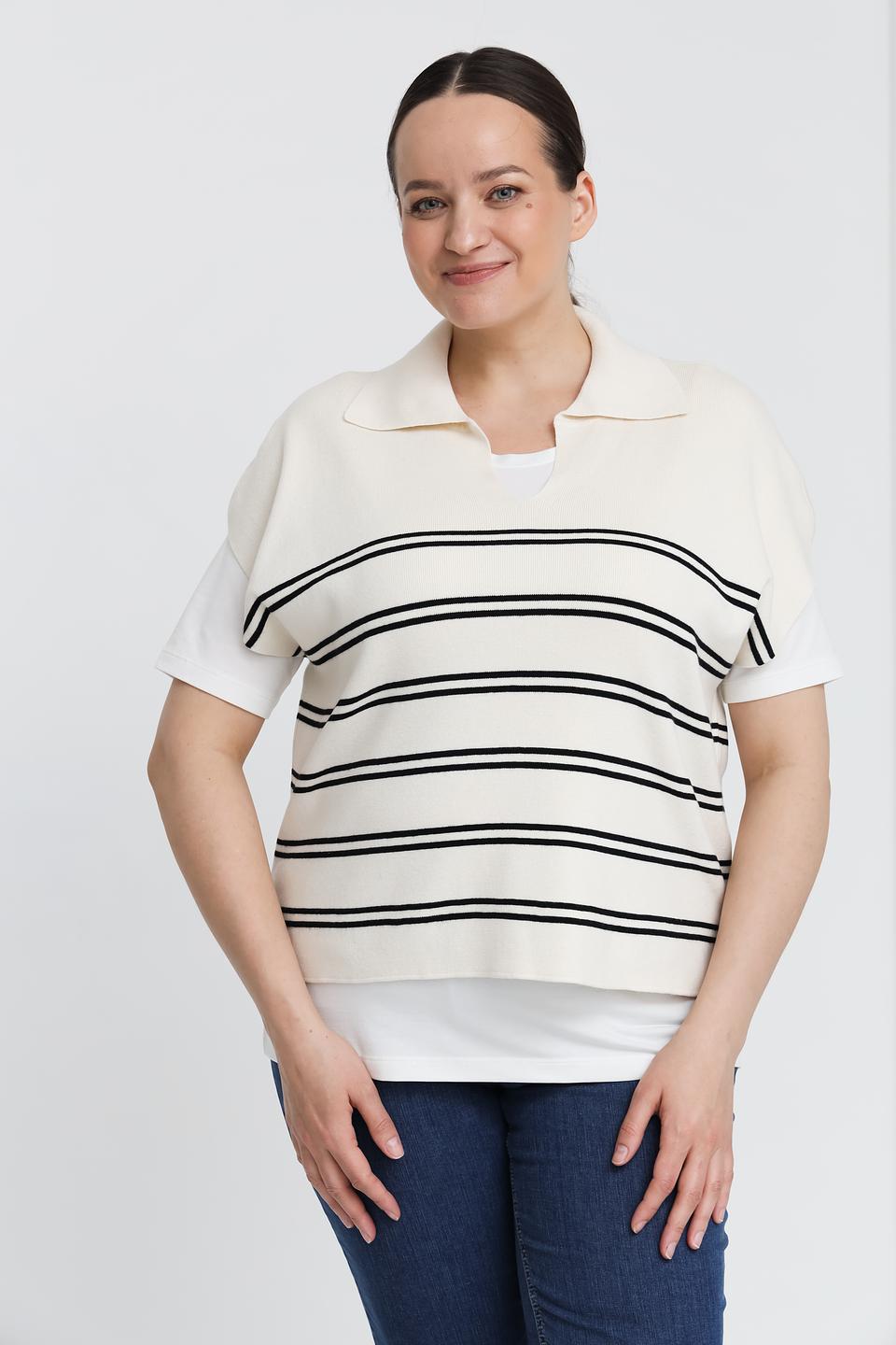 Пуловер Taifun в полоску