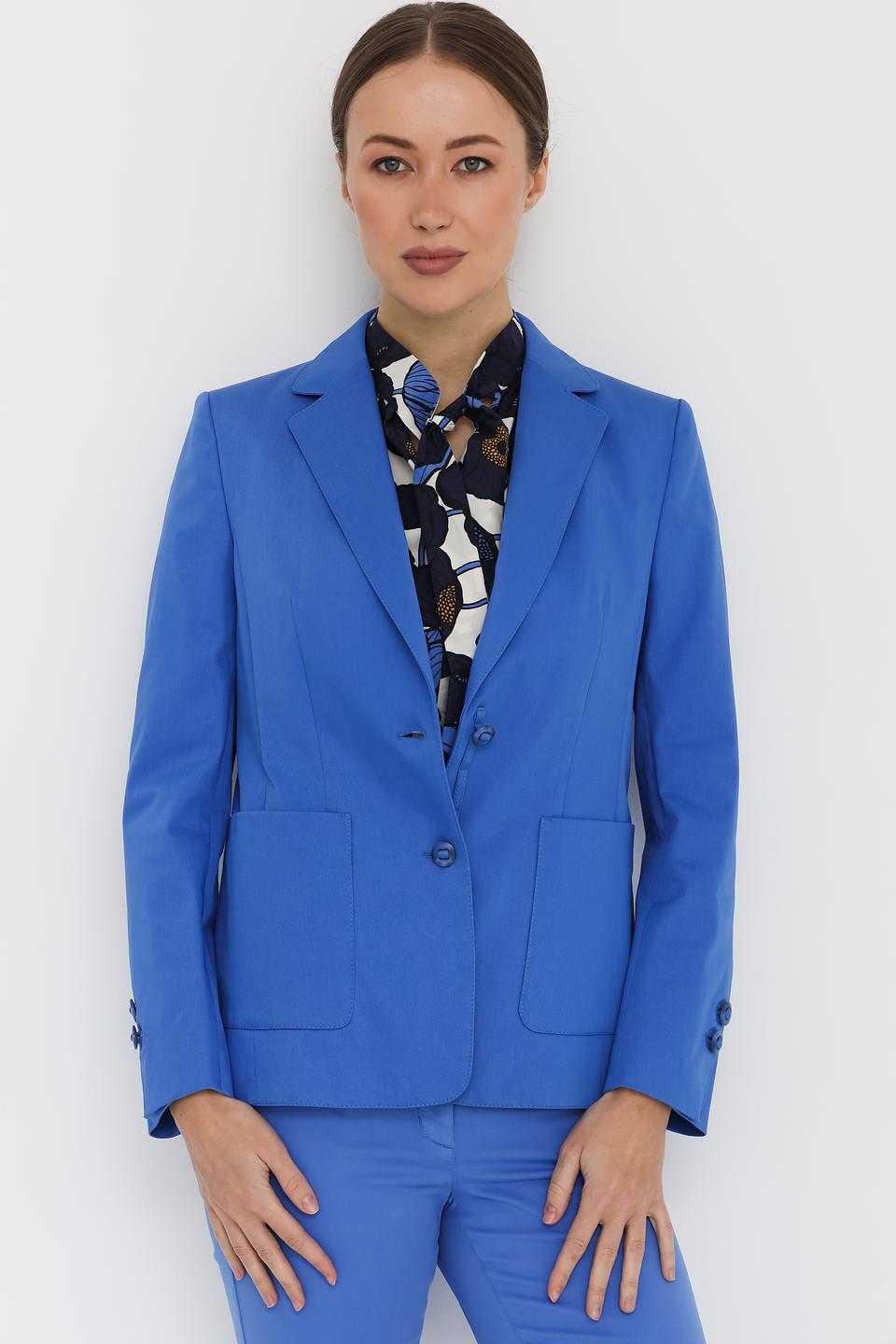 Жакет Luisa Cerano синий приталенный