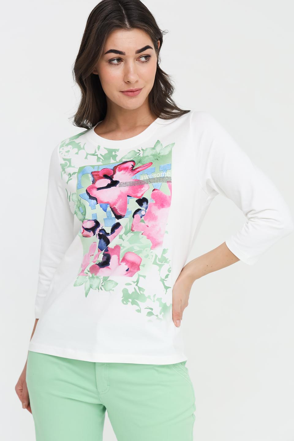 Футболка Thomas Rabe с цветочным принтом