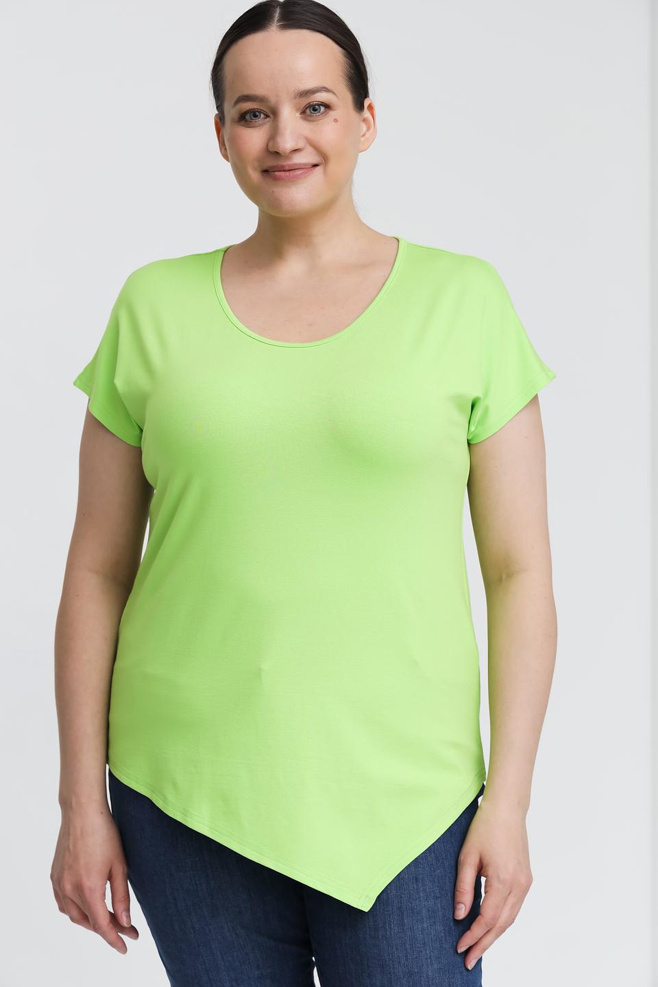 Блуза Doris Streich лайм асимметричный низ