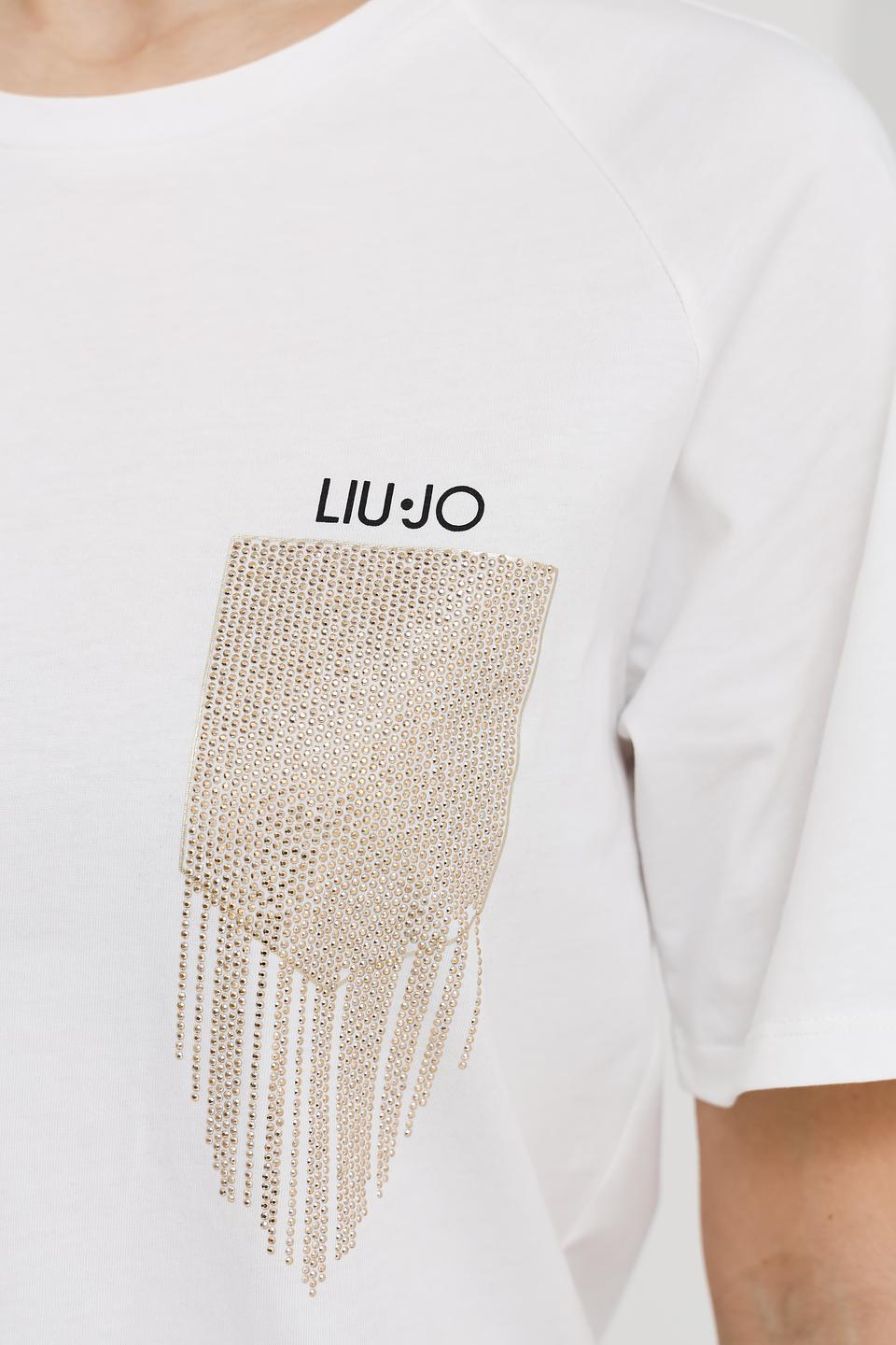 Футболка Liu-Jo с бахромой белый