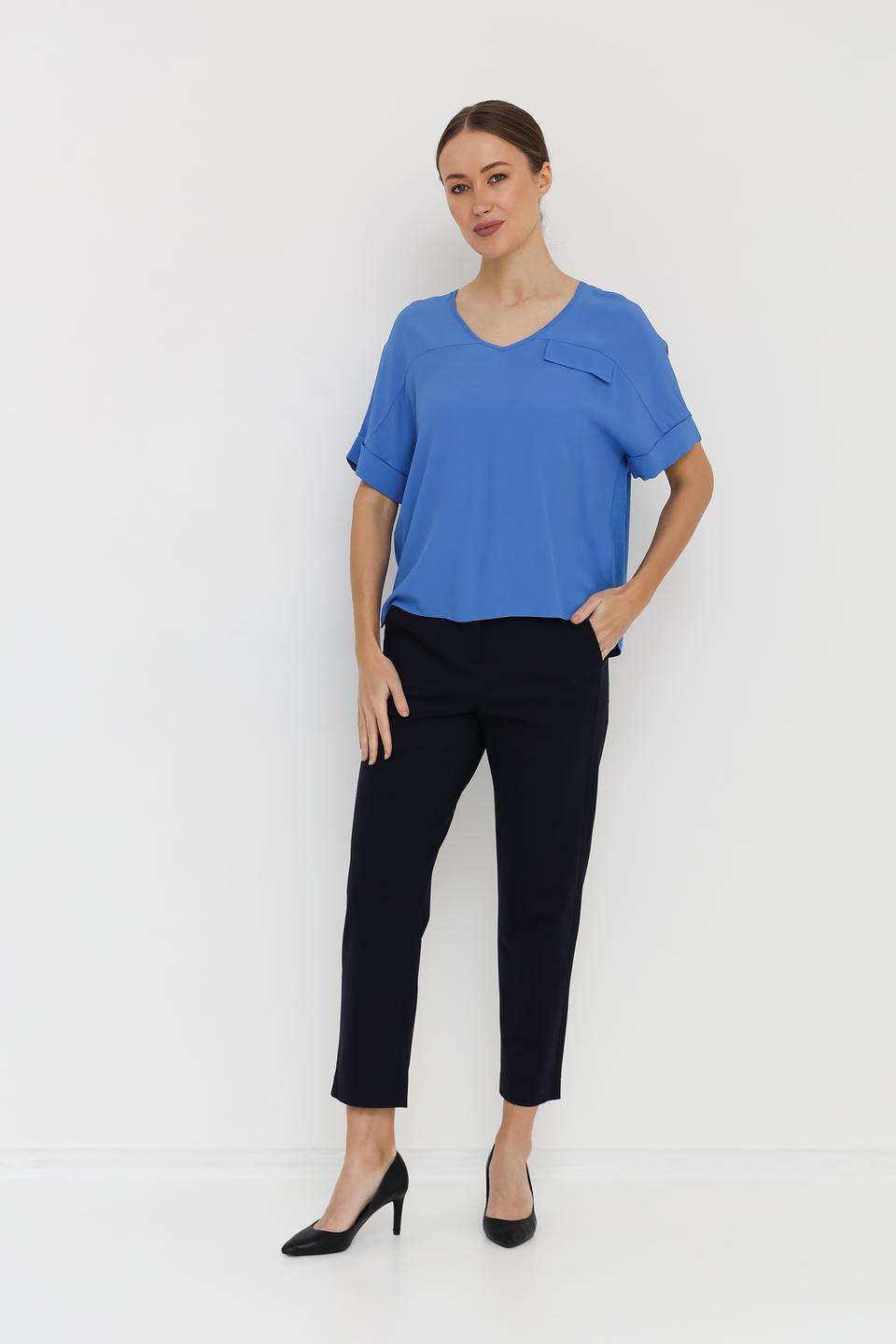 Брюки классические Luisa Cerano темно-синие