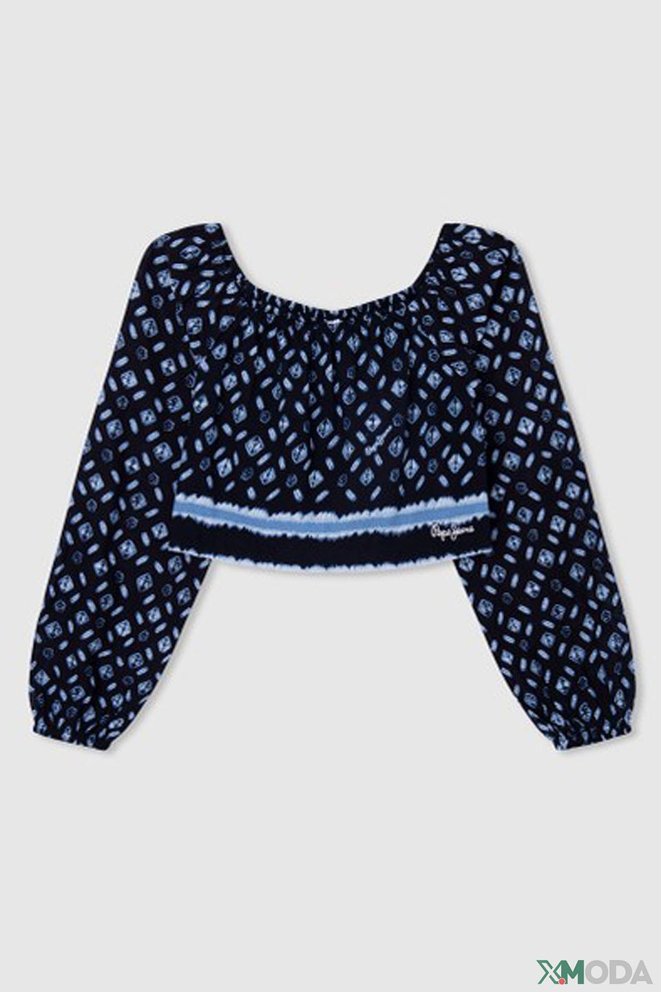 Блуза Pepe Jeans London дев. с принтом