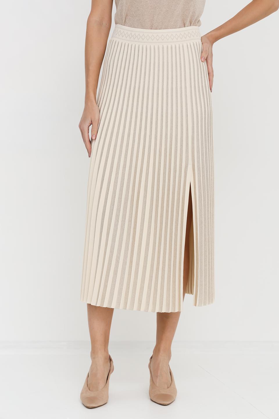 Юбка D. Exterior плиссе бежевая