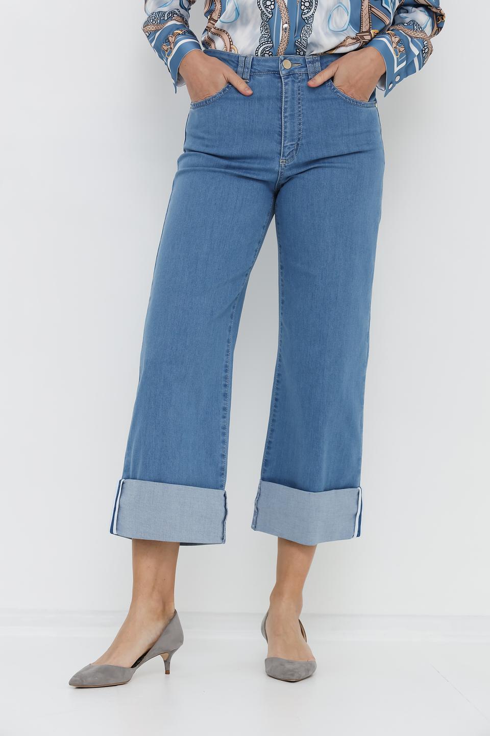 Джинсы D. Exterior кюлоты голубые