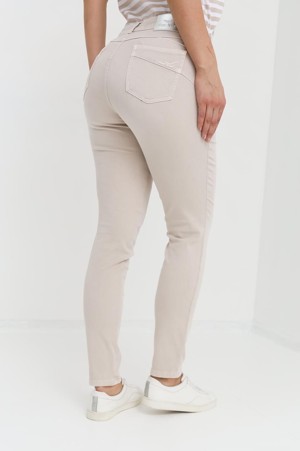 Брюки с карманами Marc Aurel бежевые