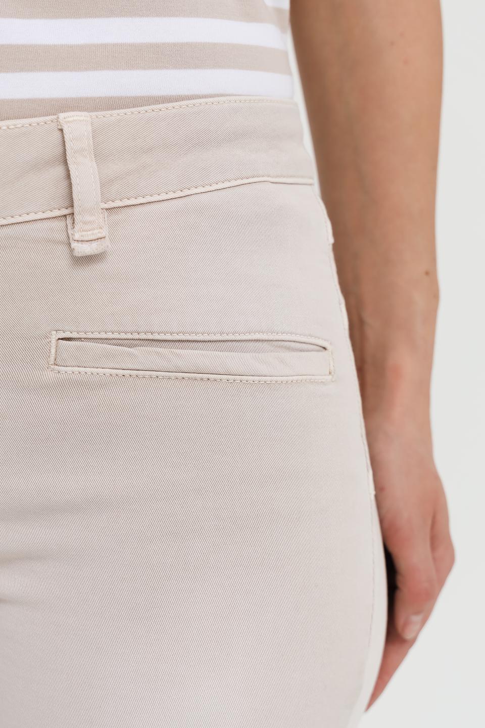 Брюки с карманами Marc Aurel бежевые