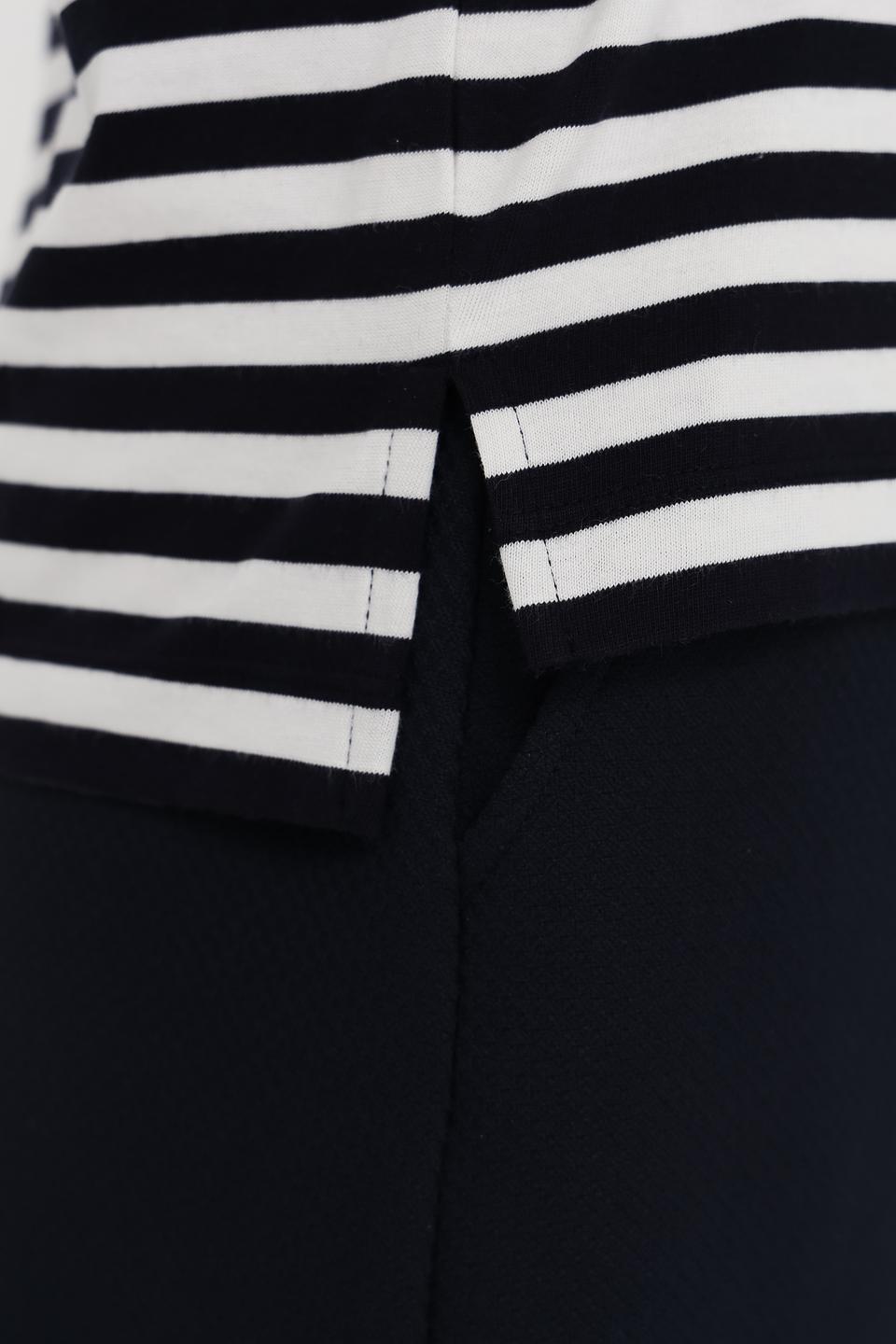 Футболка Margittes в полоску с принтом