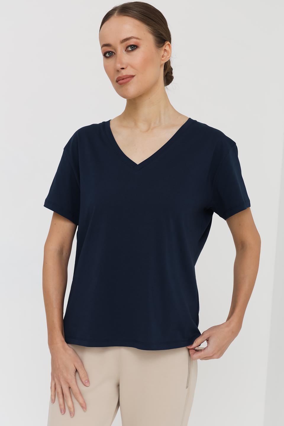 Футболка UNQ женская темно-синяя