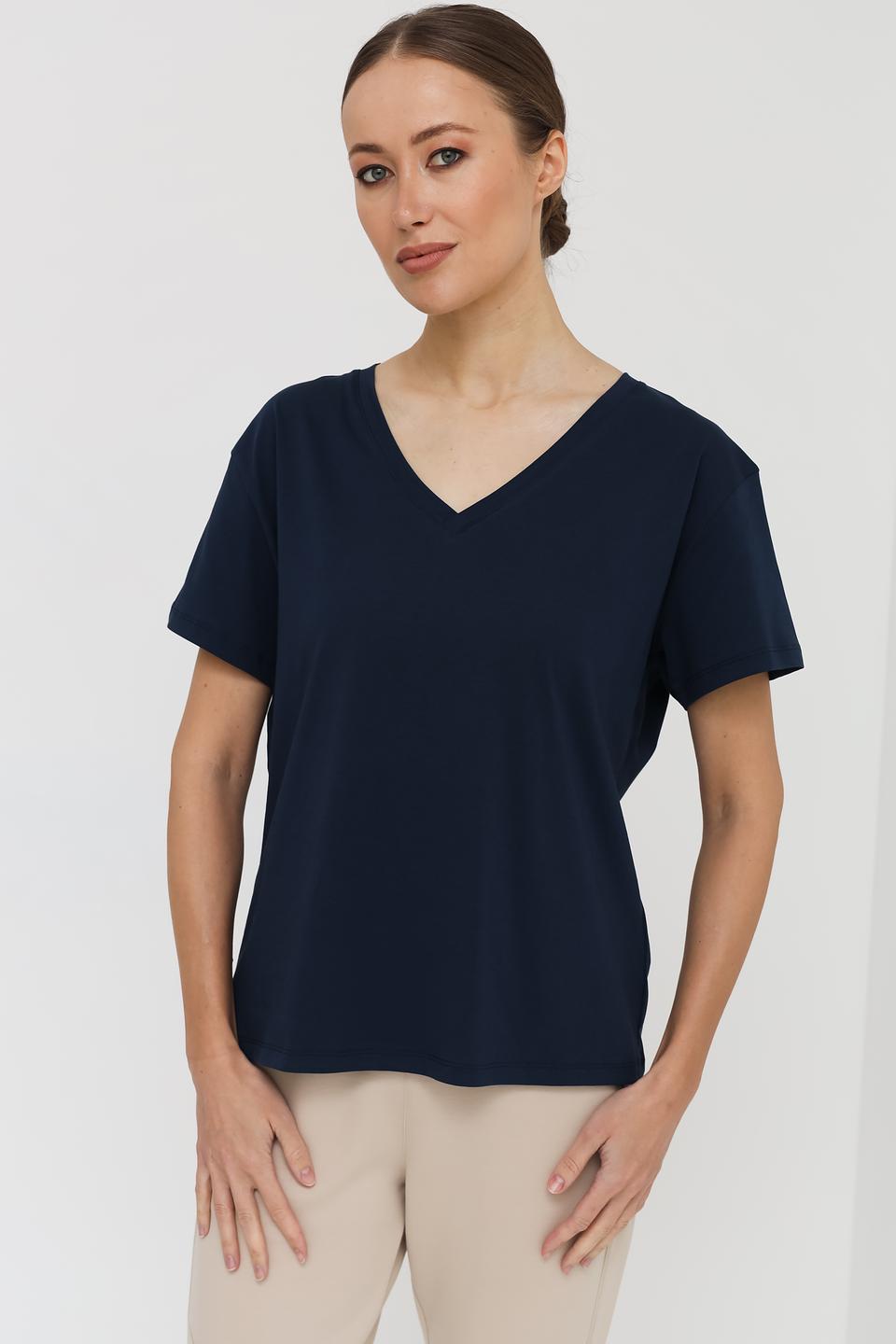 Футболка UNQ женская темно-синяя