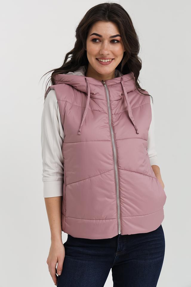 Жилет Cinque стеганый пудровый