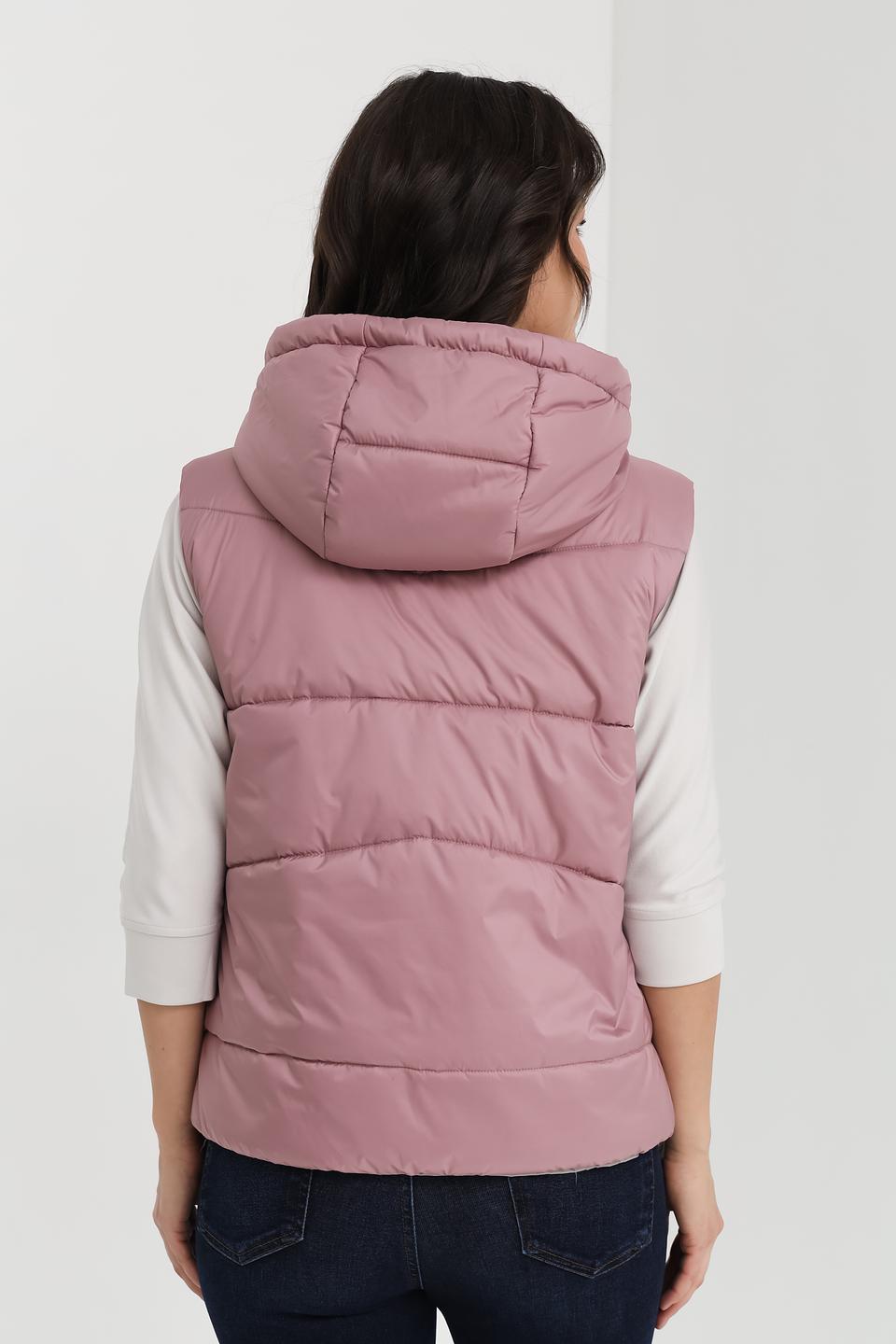 Жилет Cinque стеганый пудровый