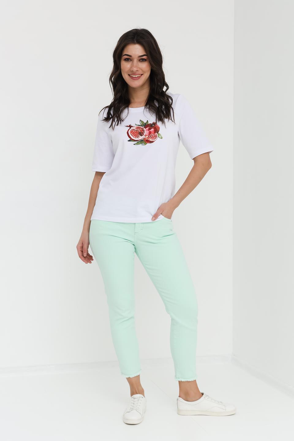 Джинсы Angels мятные Slim Fit