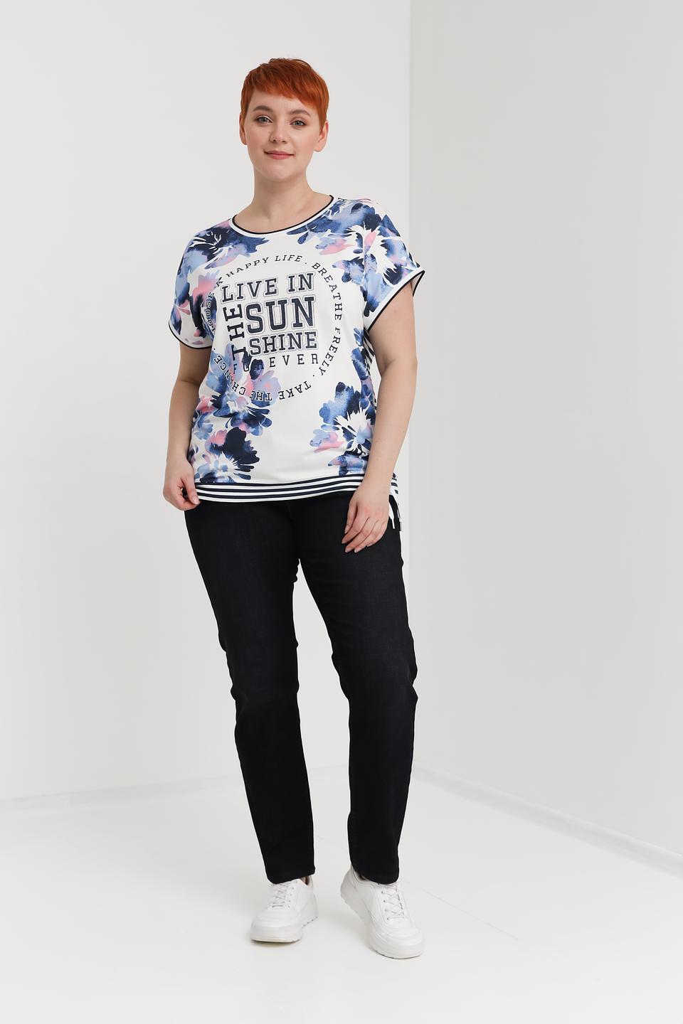 Блуза Via Appia с цветочным принтом