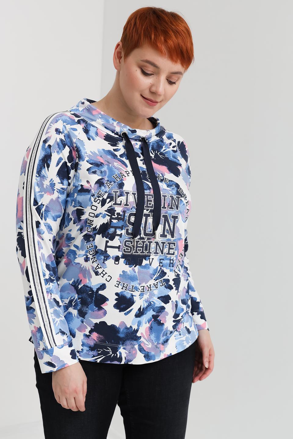 Пуловер Via Appia с цветочным принтом