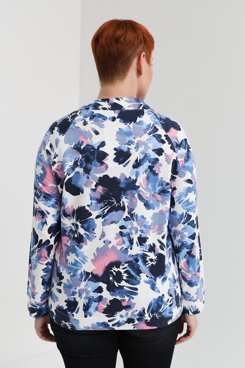 Пуловер Via Appia с цветочным принтом