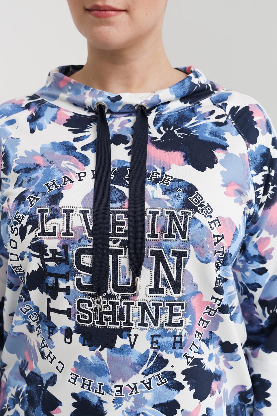 Пуловер Via Appia с цветочным принтом