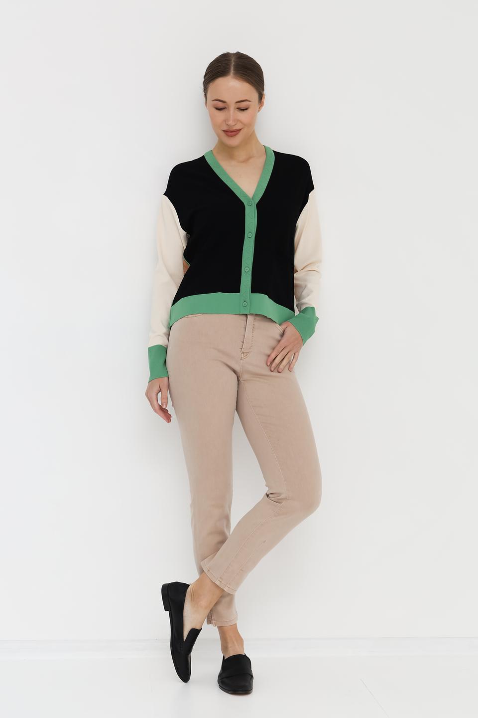 Кардиган Marc Cain комбинированный чёрный