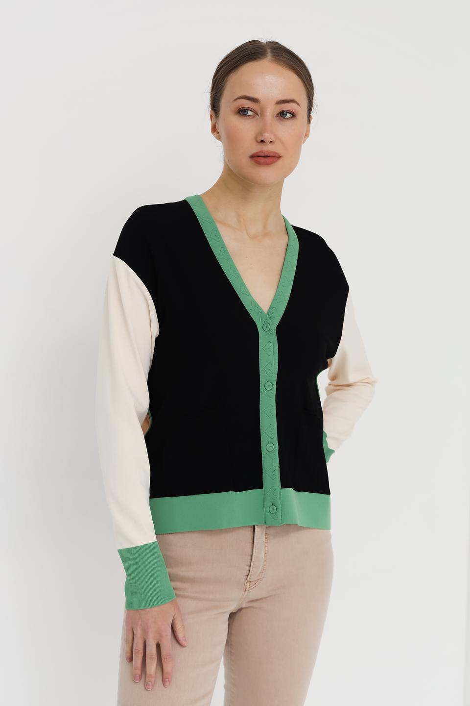 Кардиган Marc Cain комбинированный чёрный