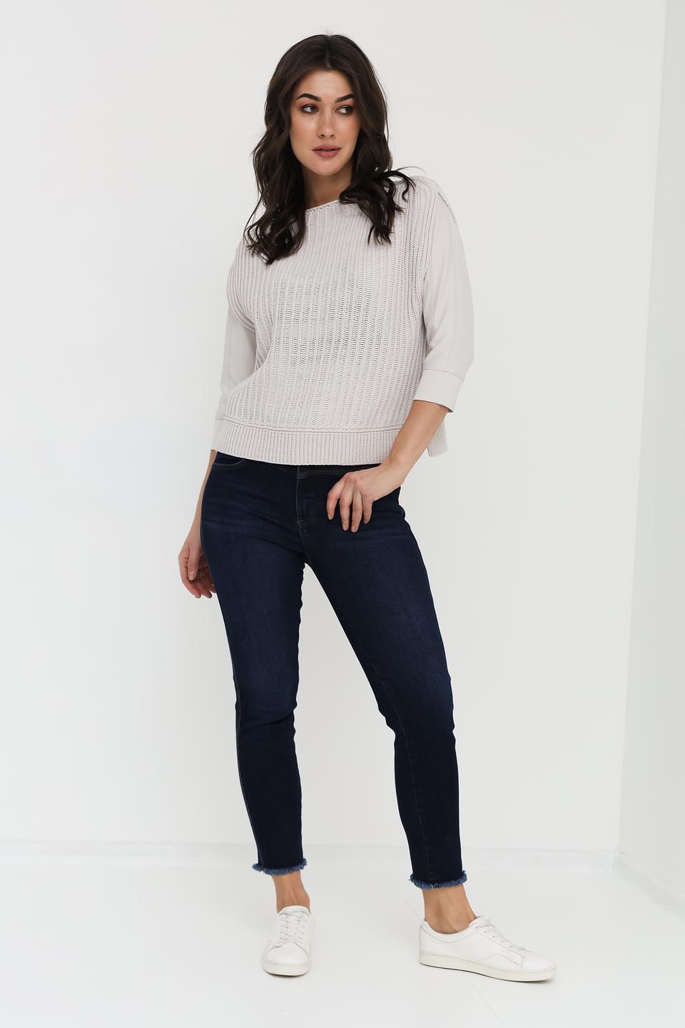 Жилет Lecomte вязаный бежевый