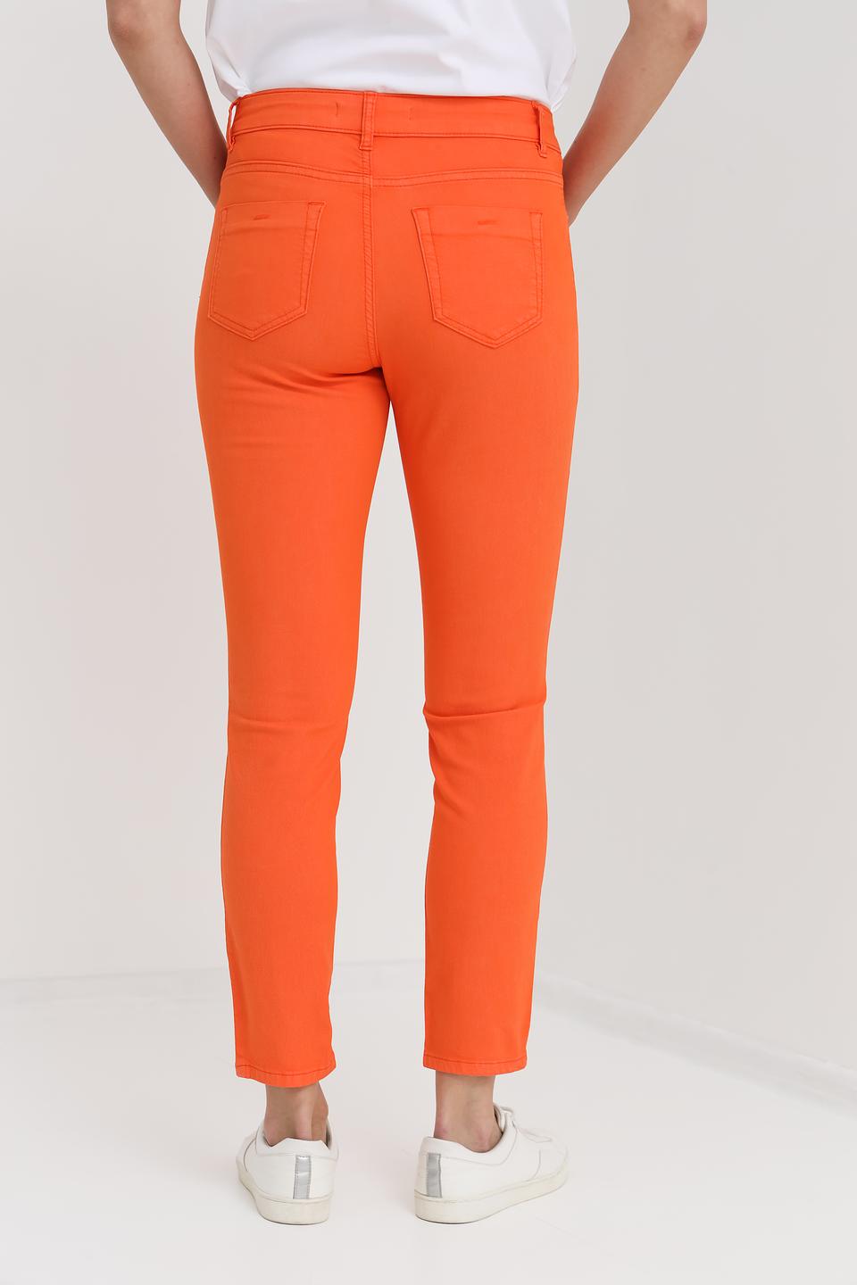 Джинсы скинни Oui оранжевые