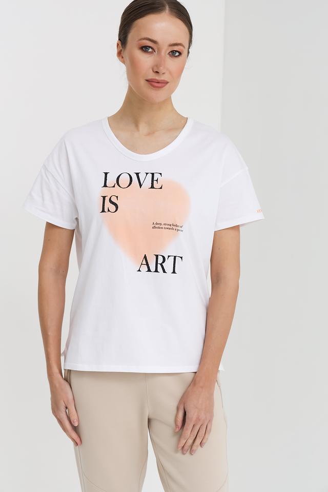 Футболка Oui с принтом Love is Art