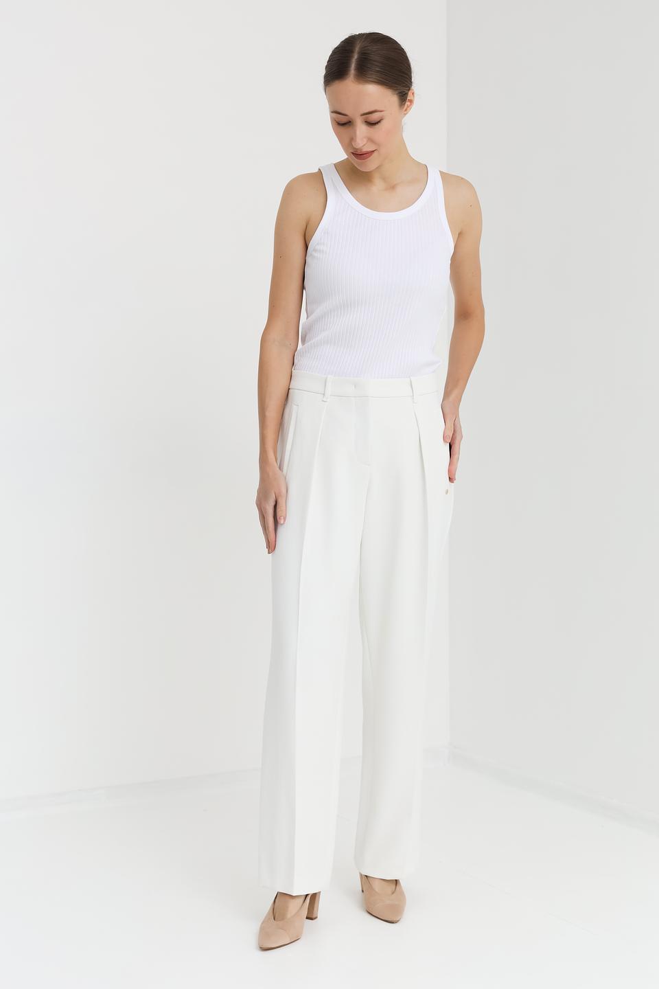 Брюки классические Marc Cain белые
