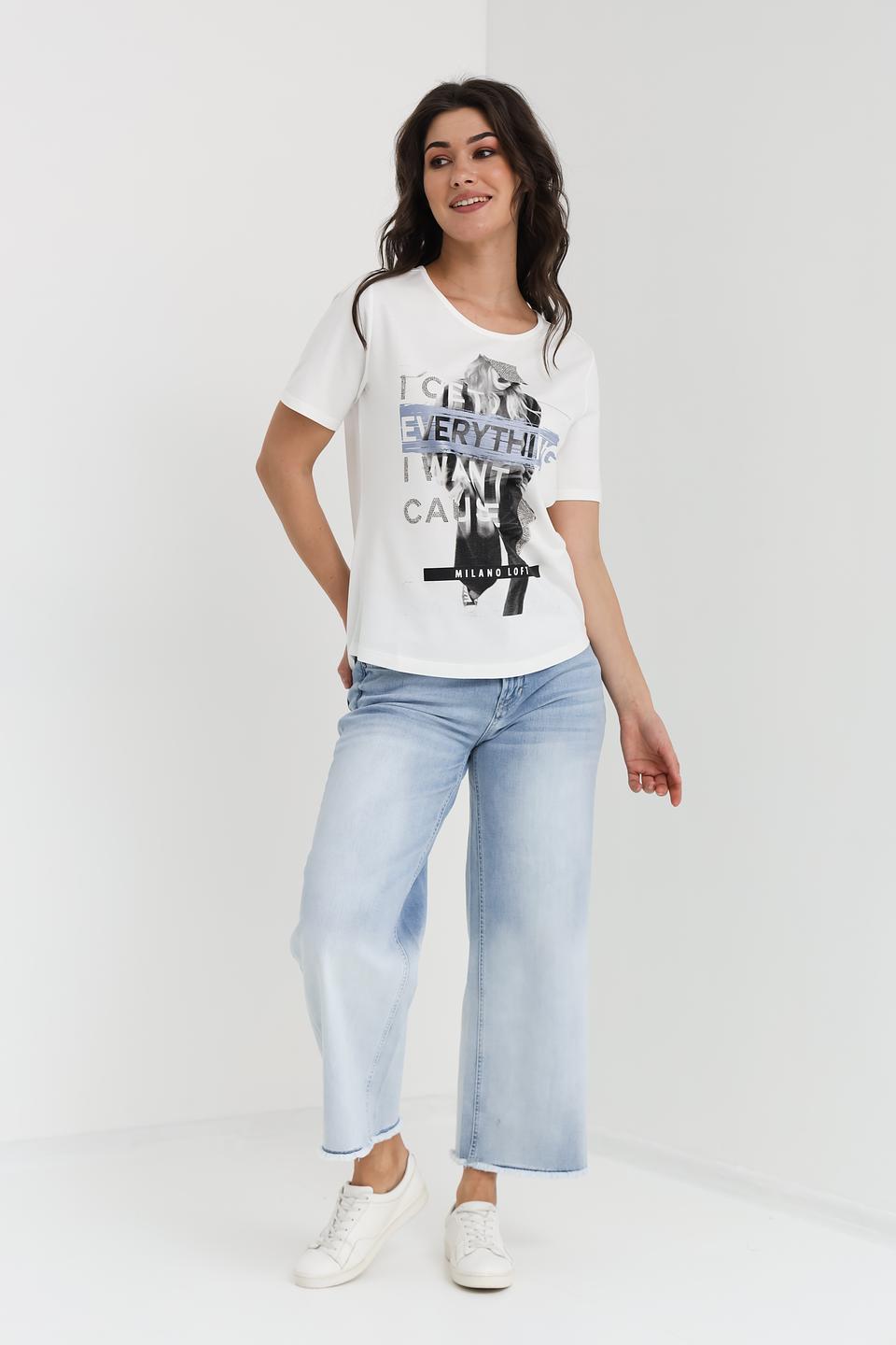 Футболка Monari с принтом Milano Loft