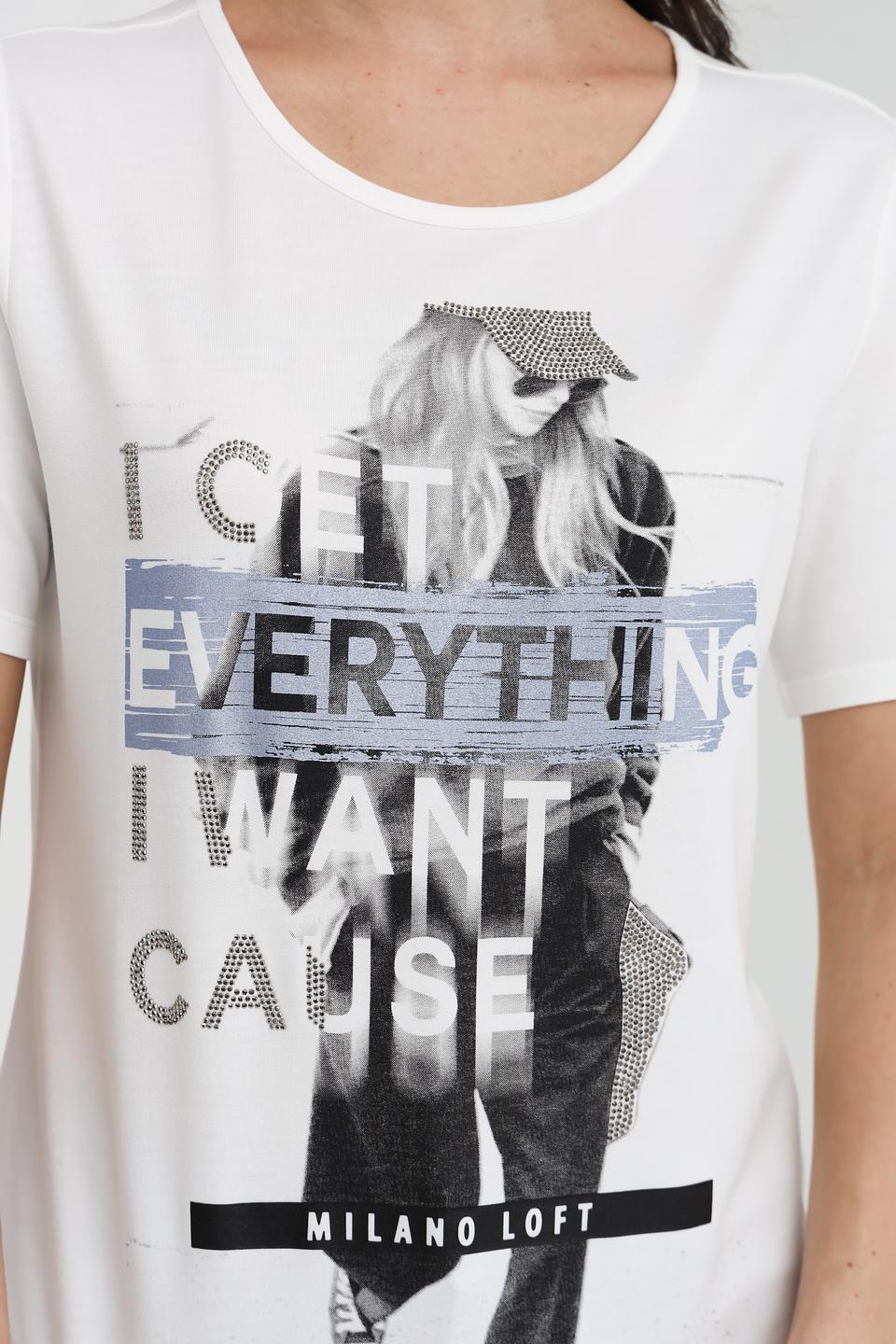 Футболка Monari с принтом Milano Loft