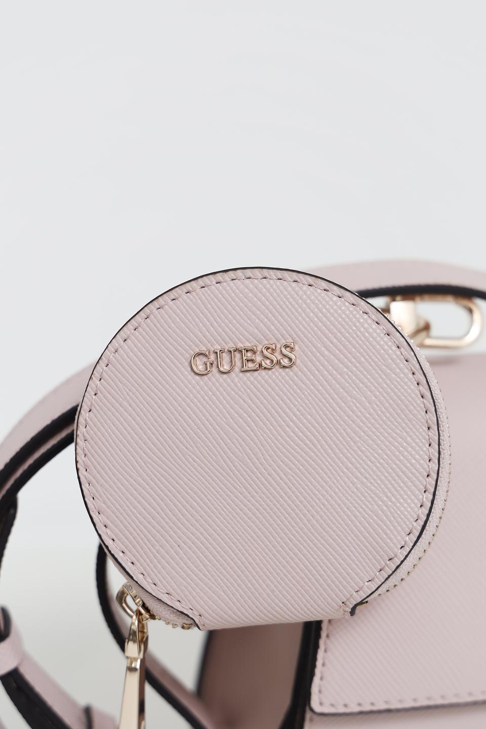 Сумка кросс-боди Guess пудрово-розовая