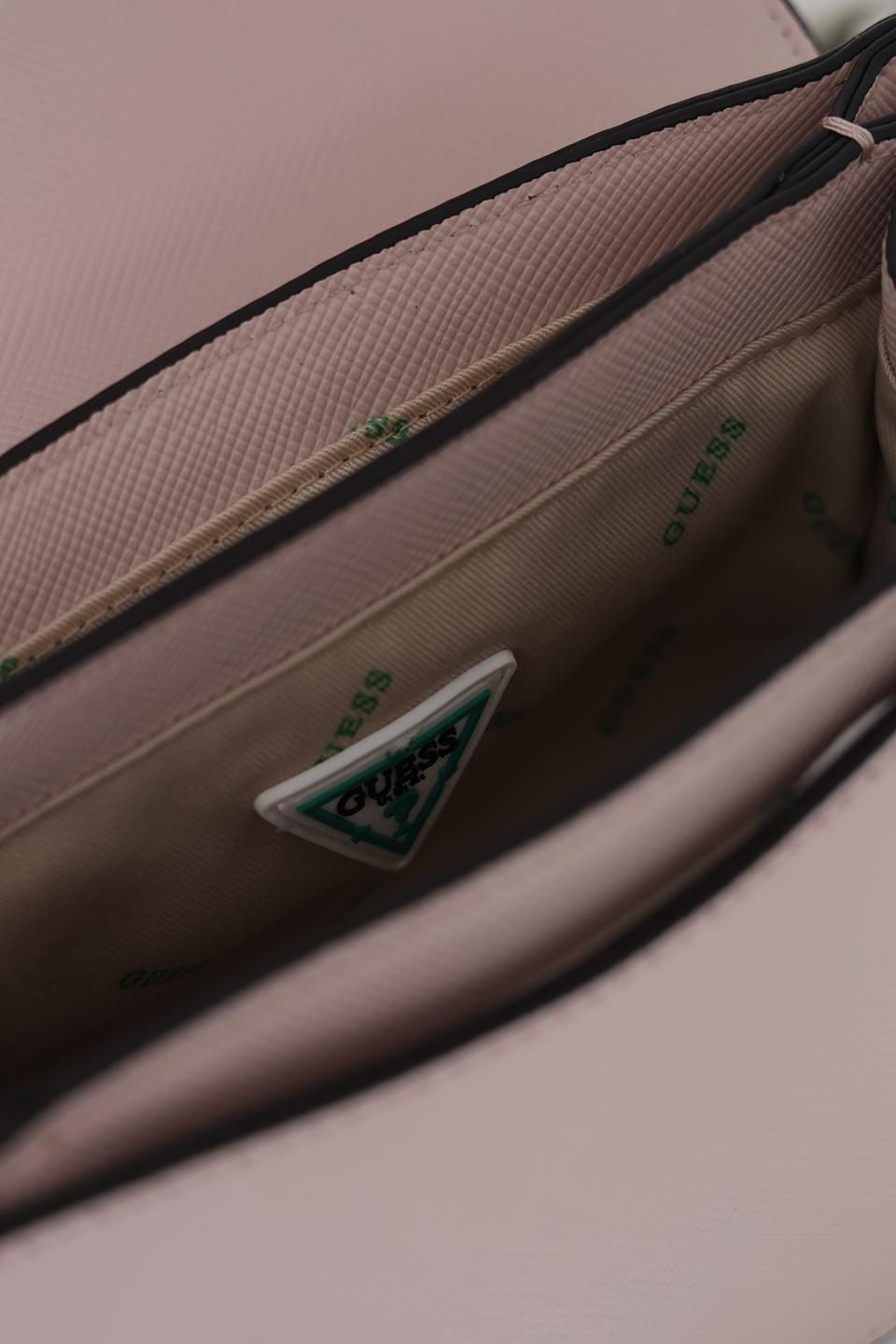 Сумка кросс-боди Guess пудрово-розовая