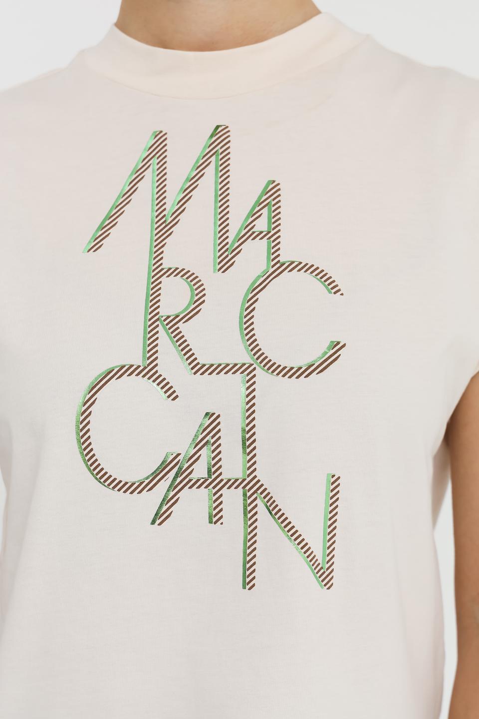 Футболка Marc Cain с логотипом, кремовый
