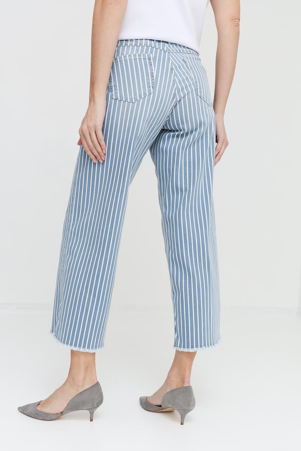 Джинсы Angels в полоску голубой