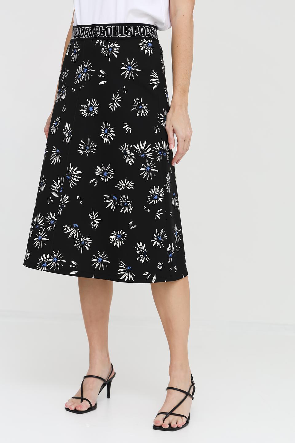 Юбка Marc Cain Sports с цветочным принтом