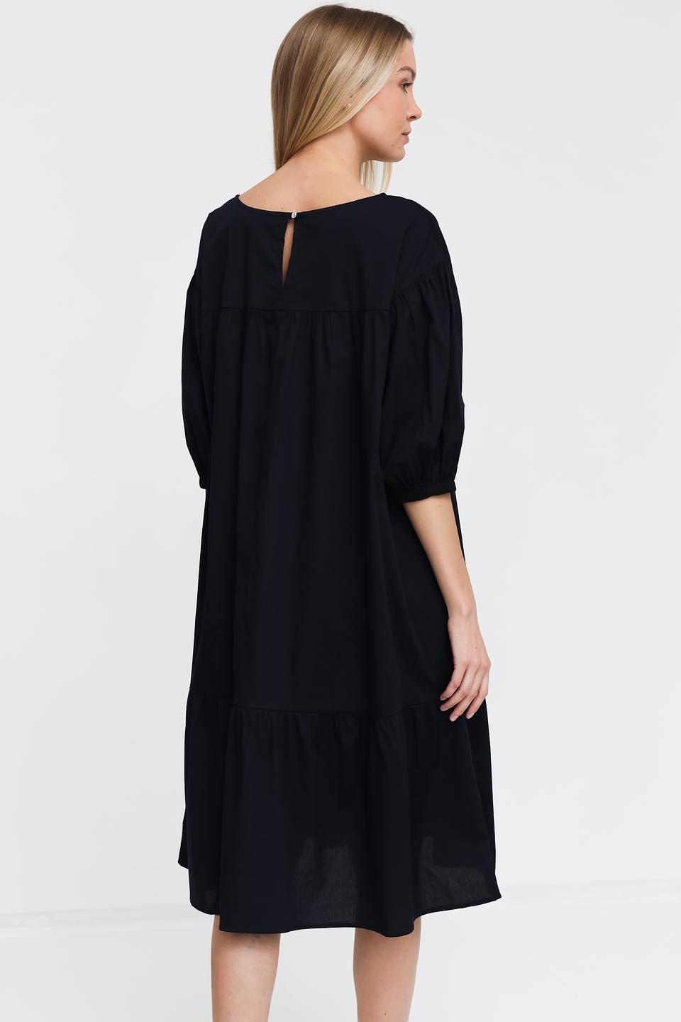 Платье Pezzo чёрное свободного кроя