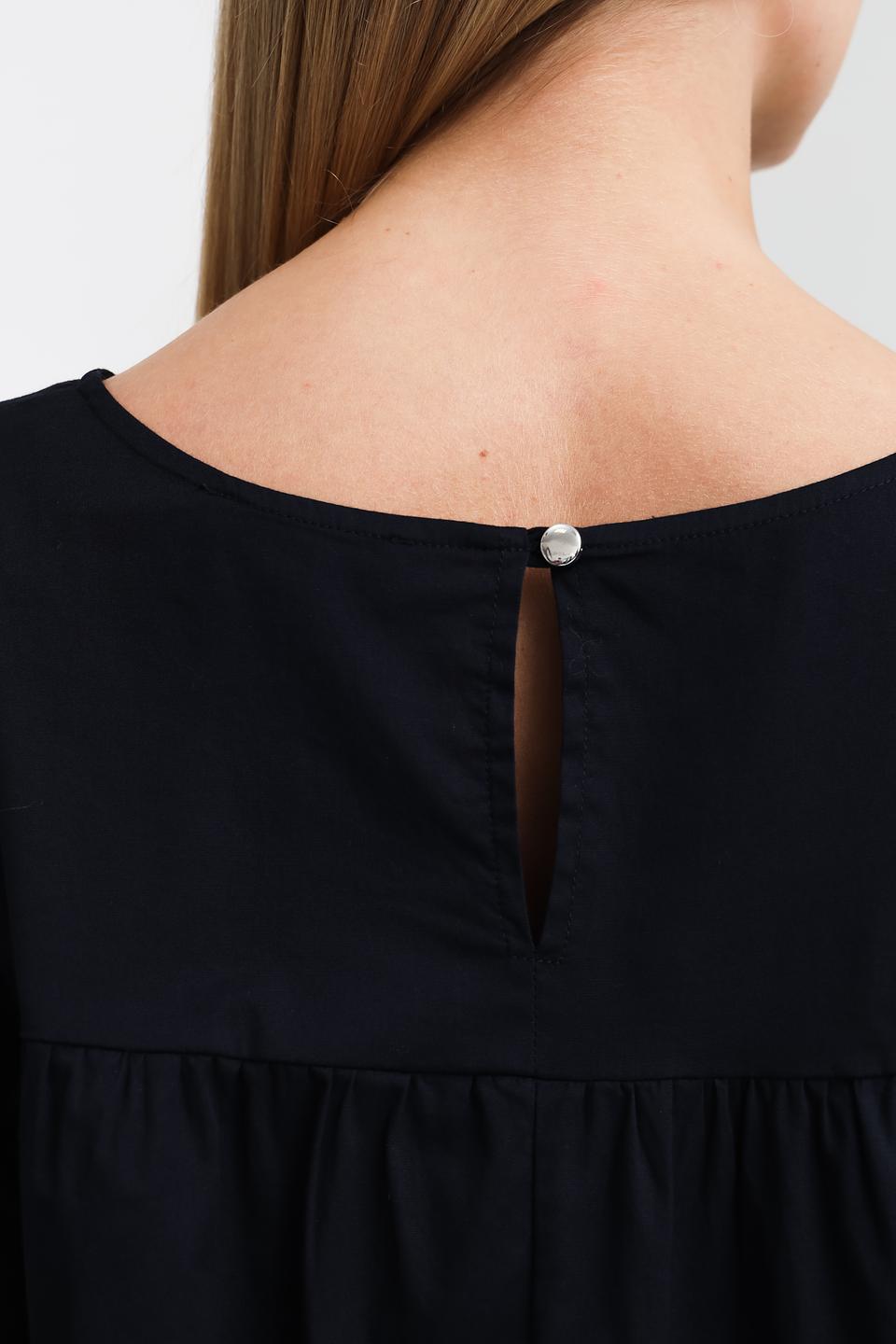 Платье Pezzo чёрное свободного кроя