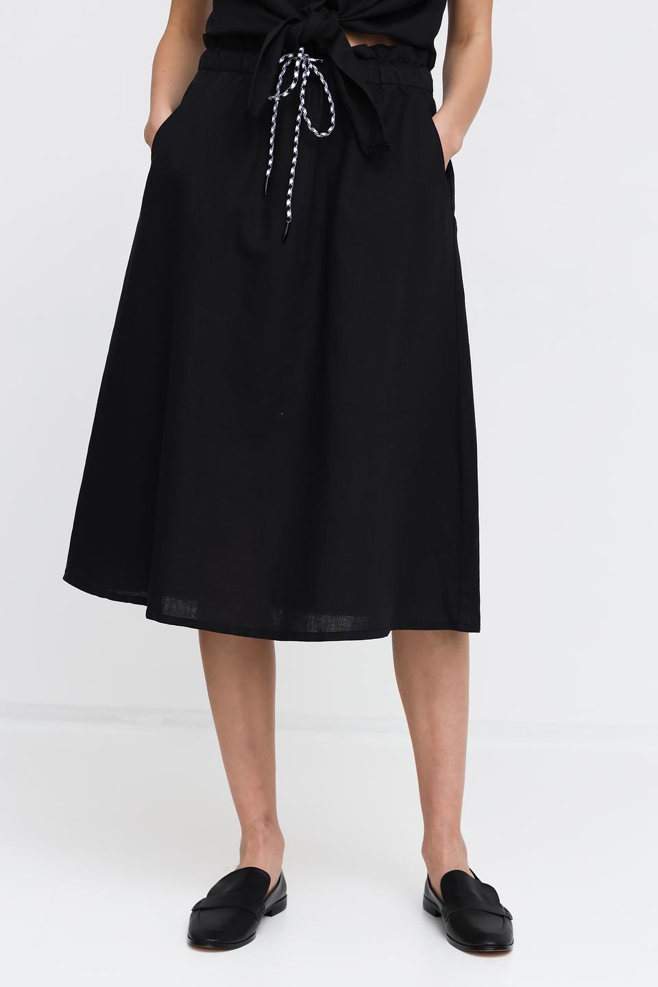 Юбка Pezzo чёрная с кулиской