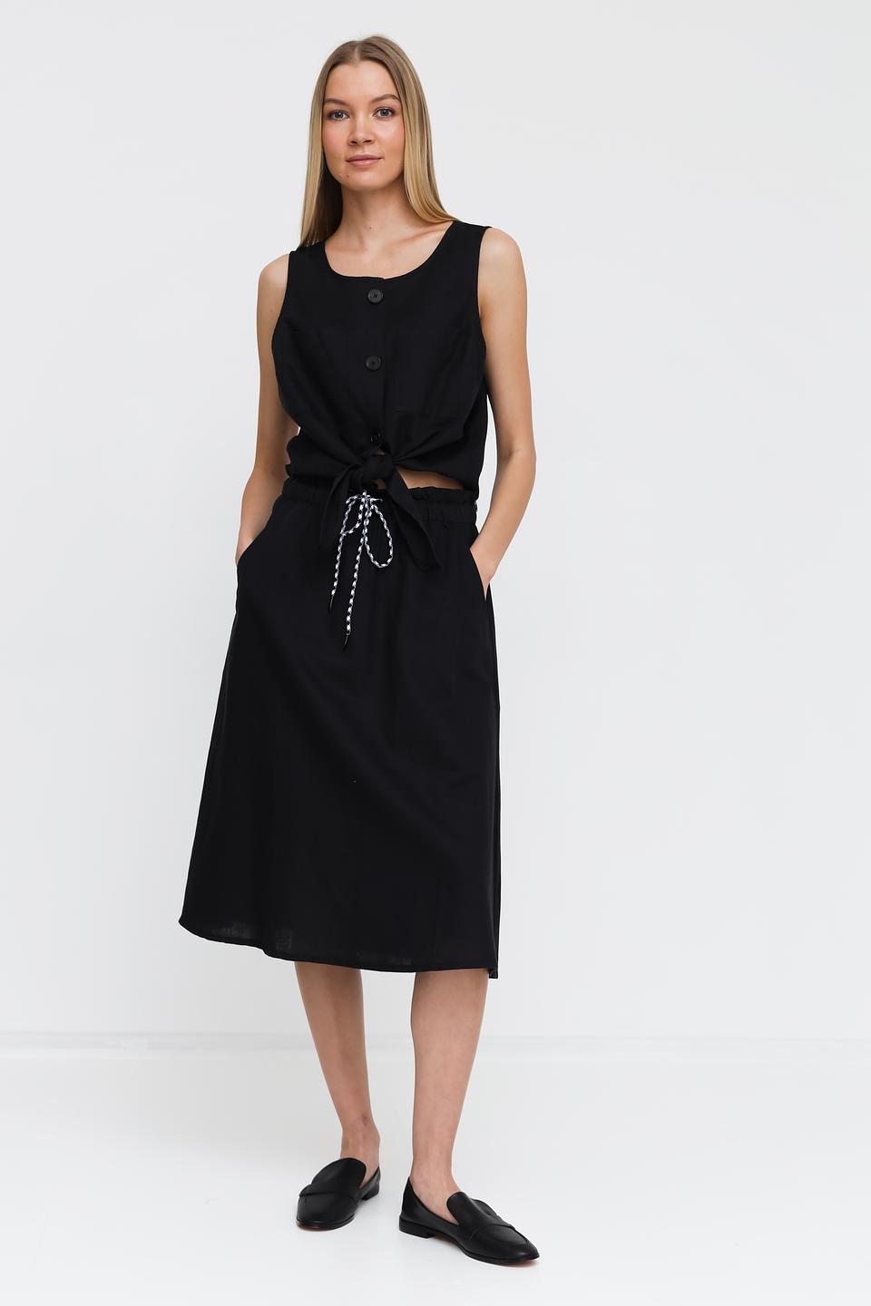 Юбка Pezzo чёрная с кулиской