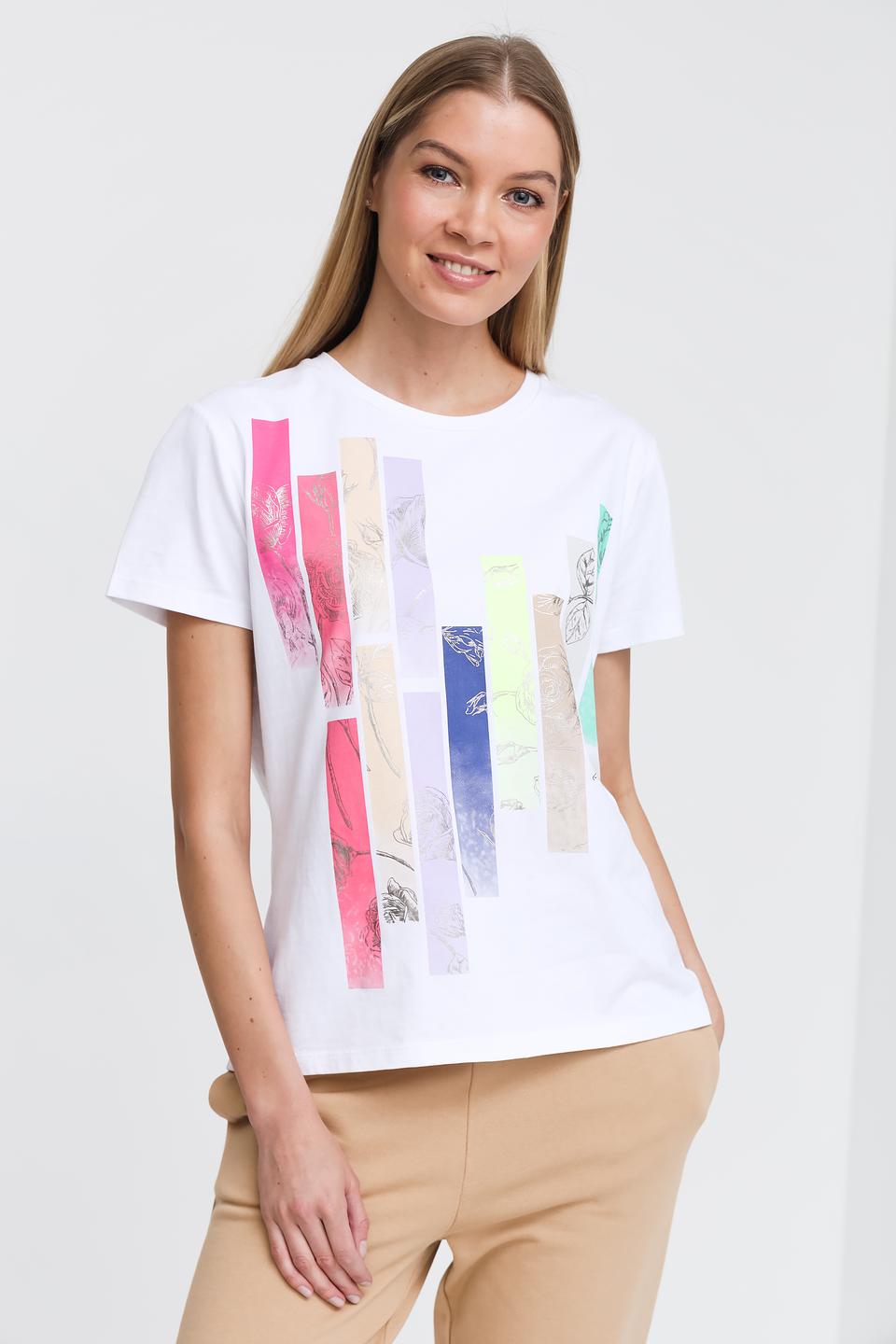 Футболка Pezzo с цветочным принтом